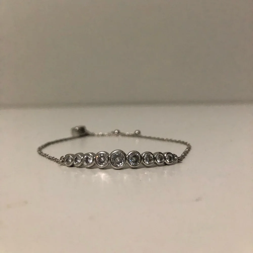 Kate Spade Bezel Solitaire Crystal Station Adjustable Bracelet